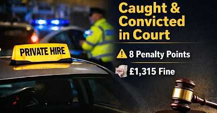 SEFTON PRIVATE HIRE DRIVER FINED FOR PLYING FOR HIRE