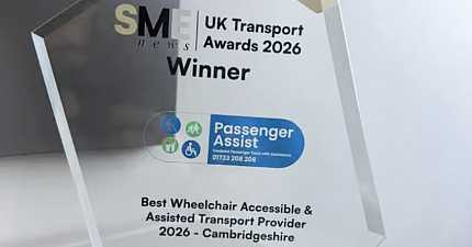 AWARD WIN DRIVES PETERBOROUGHS SPECIALIST TAXI SERVICE TO NEW HEIGHTS