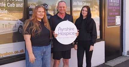 AYRSHIRE TAXI FIRM THISTLE CABS TEAMS UP WITH LOCAL HOSPICE FOR 2026 CHARITY PARTNERSHIP