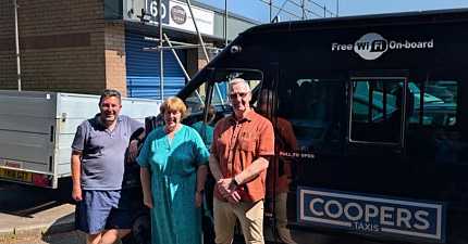COOPERS TAXIS CHORLEY OFFICIALLY JOINS DG GROUP