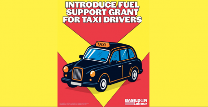BASILDON BC ANNOUNCE FUEL SUPPORT GRANT FOR TAXI DRIVERS OTHER COUNCILS TAKE NOTE