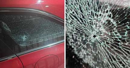 DARLINGTON CABBIE MASSIVELY AFFECTED AFTER KID SMASHED REAR WINDOW