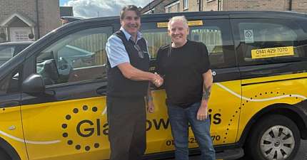 GLASGOW CABBIE HELPS SAVE PASSENGER AFTER HEART STOPS