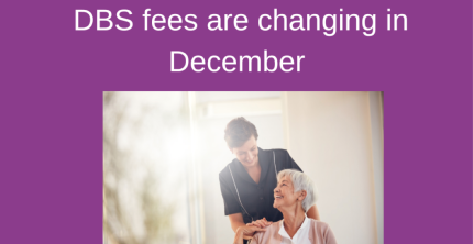 DBS FEES ARE CHANGING FROM MONDAY 2 DECEMBER 2024