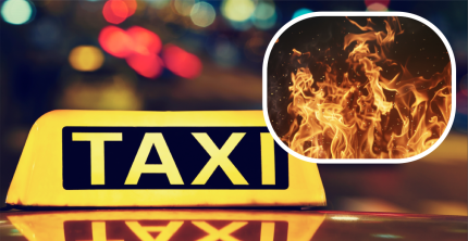 WATFORD TAXI FIRE INVESTIGATED AS ARSON ATTACK