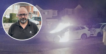 PRIVATE HIRE DRIVERS CAR TORCHED OUTSIDE SOUTHAMPTON HOME