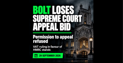 BOLT LOSES SUPREME COURT VAT APPEAL BID MAJOR RULING FOR PRIVATE HIRE INDUSTRY