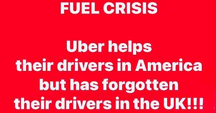 UBER ANNOUNCES PETROL SAVINGS TO HELP DRIVERS IN USA WHAT ABOUT THEIR UK DRIVERS