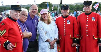 VETERANS ATTEND THE BATTLE PROMS AT HIGHCLERE CASTLE